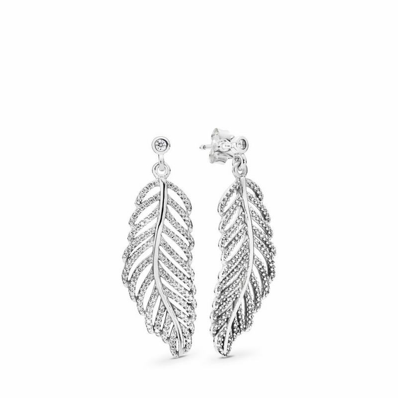 Pandora Light As A Feather - Sterling Silver/Cubic Zirconia - Canada | IA1828AD